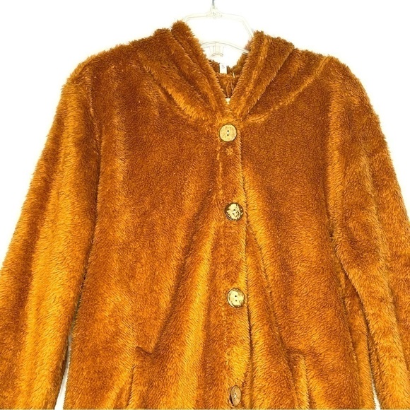 new Camisa Brown Faux Fur Lightweight Hooded Jacket US S - Picture 3 of 6
